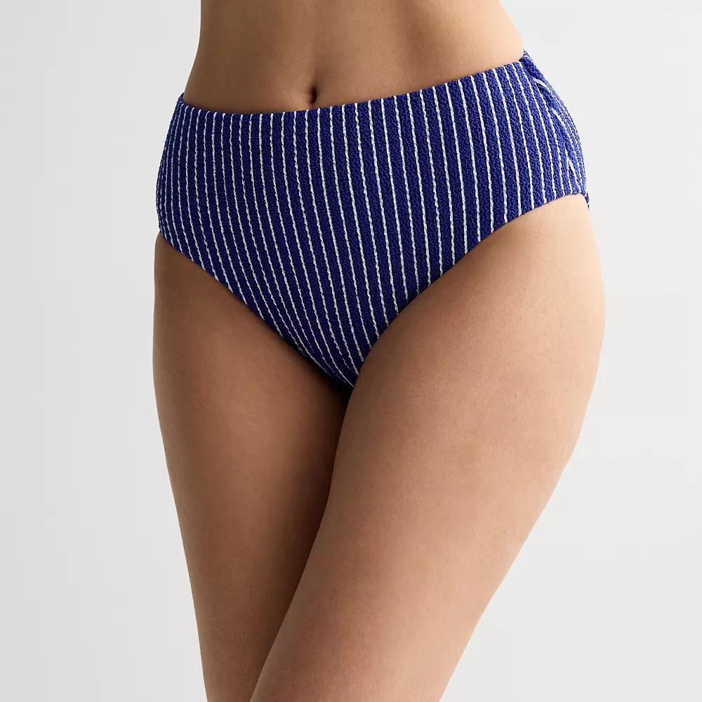 Women's Freshwater Compression Swim Bottoms, Size: XS, Costal Cool Stripe Product Image