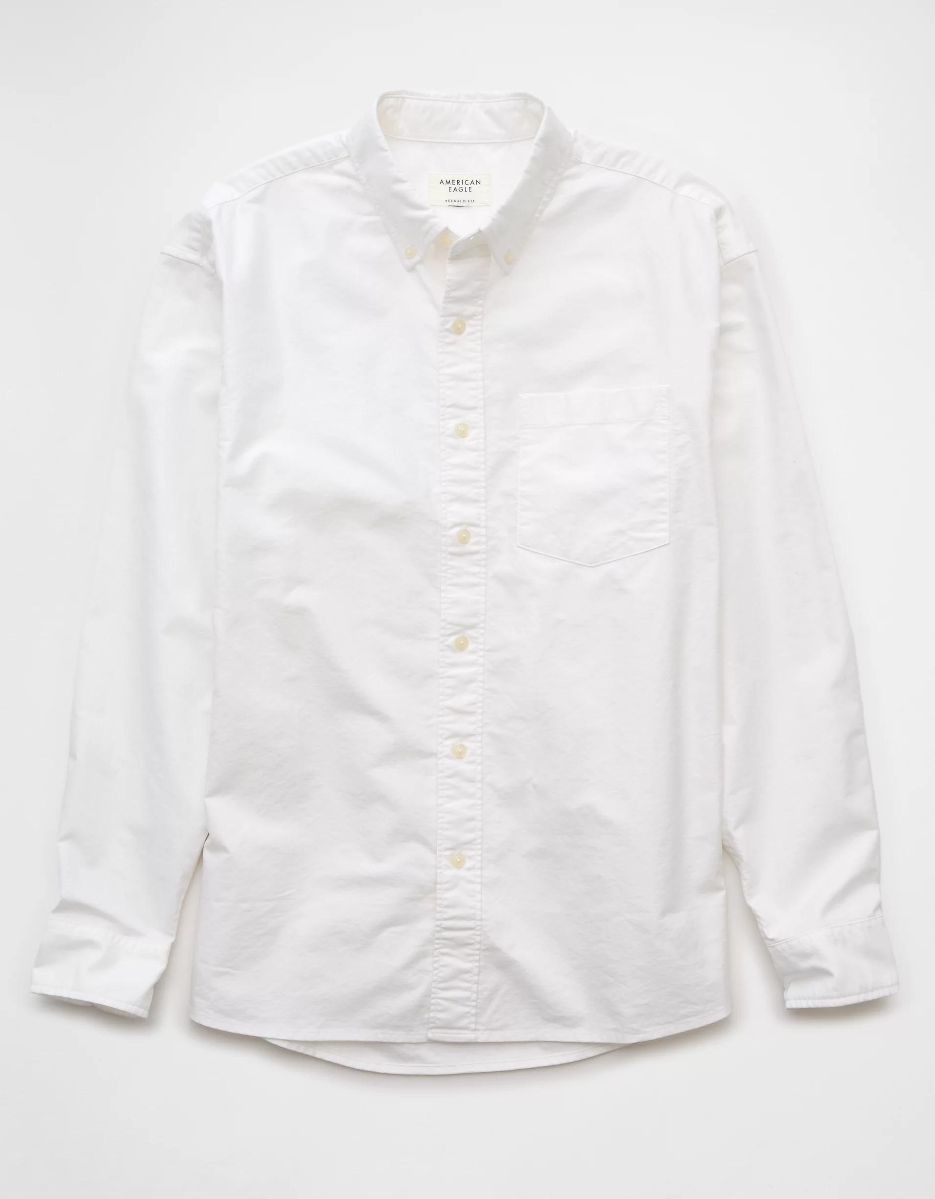 AE Everyday Relaxed Oxford Button-Up Shirt Product Image