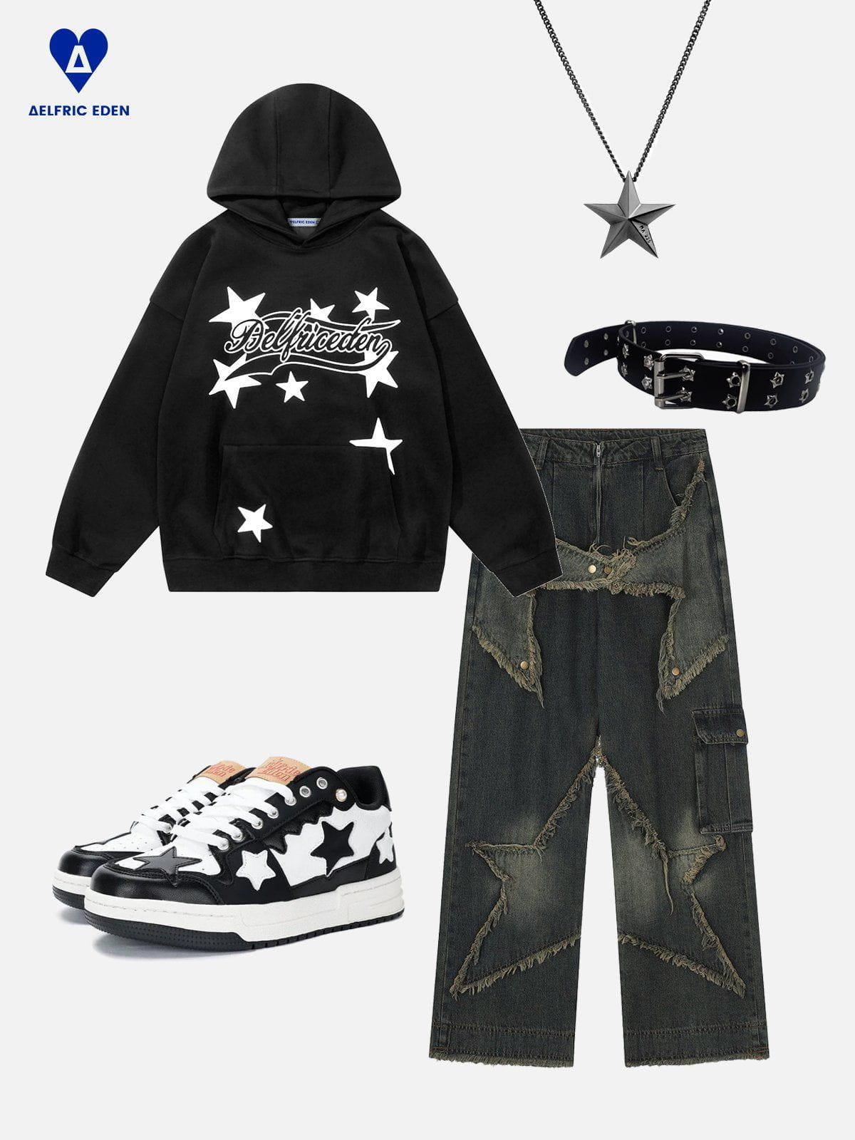Aelfric Eden Star Print Hoodie Product Image