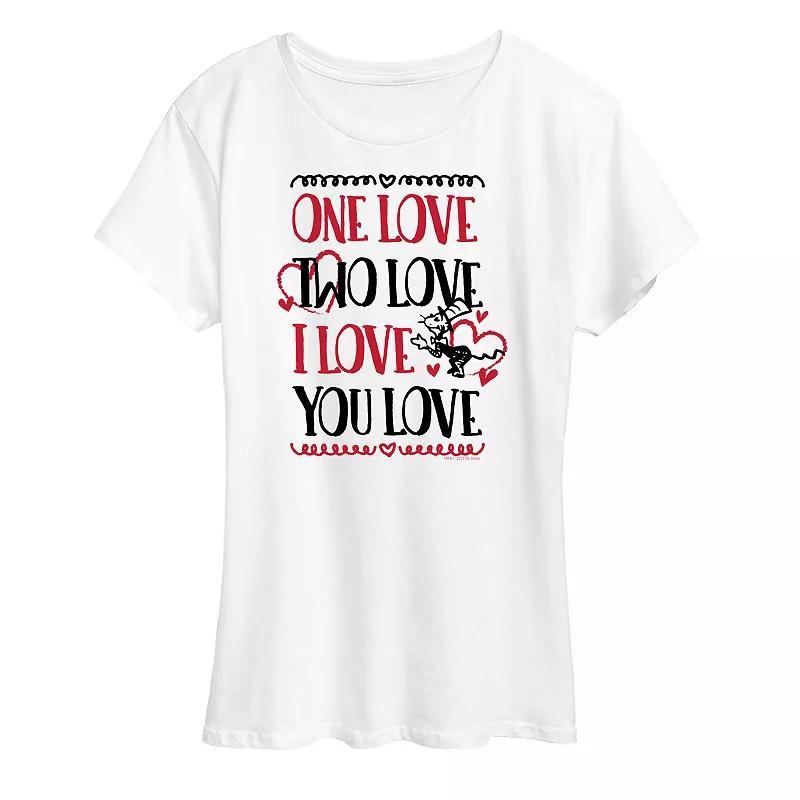Womens Dr. Seuss One Love Two Love Graphic Tee Product Image