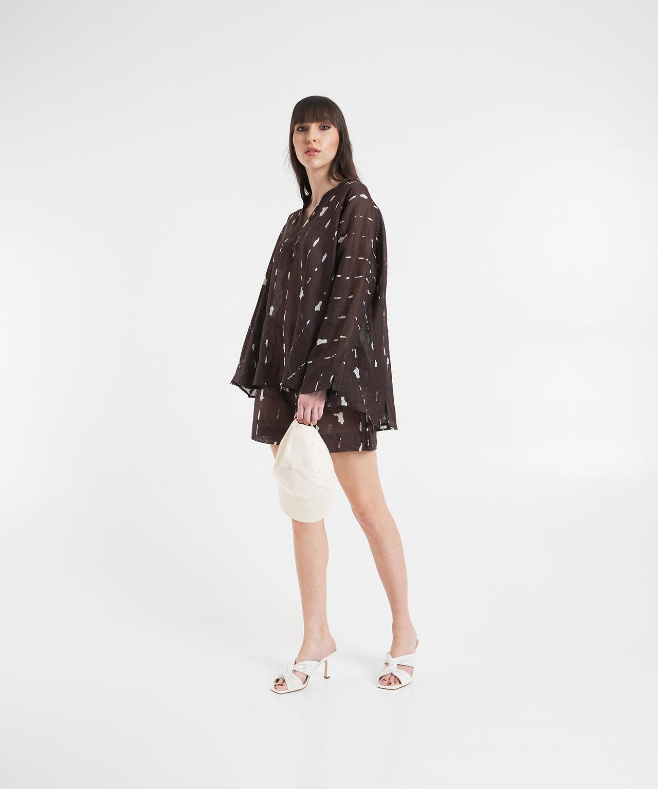 Ramie shorts with print Product Image