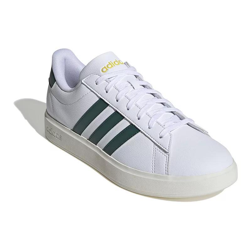 adidas Grand Court 2.0 Cloudfoam Men's Shoes - Size 14, Black Black White Product Image