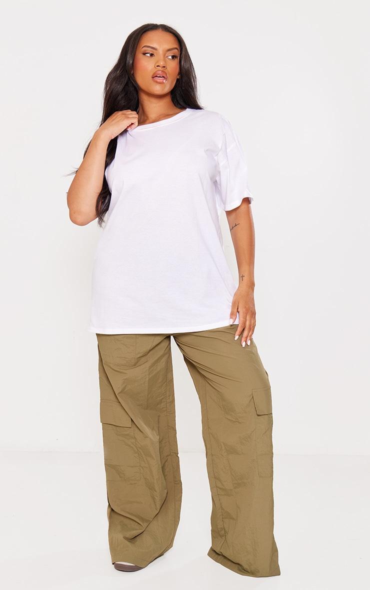  Plus White Self Care Oversized Graphic T-shirt Product Image