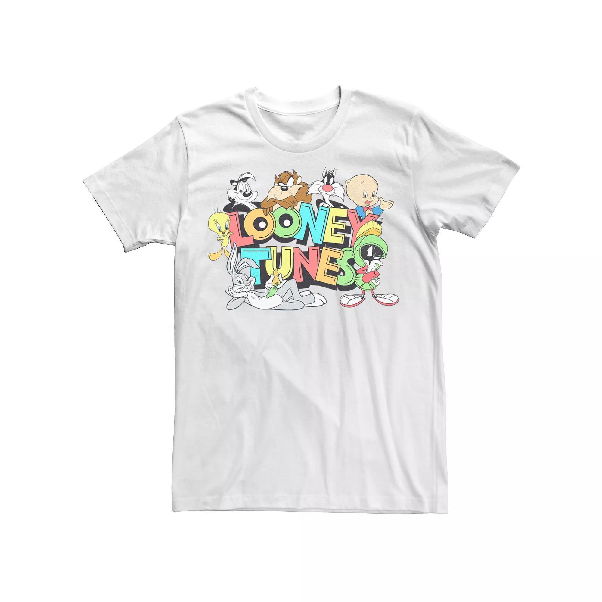 Men's Looney Tunes Classical Characters Tee, Size: Small, White Product Image