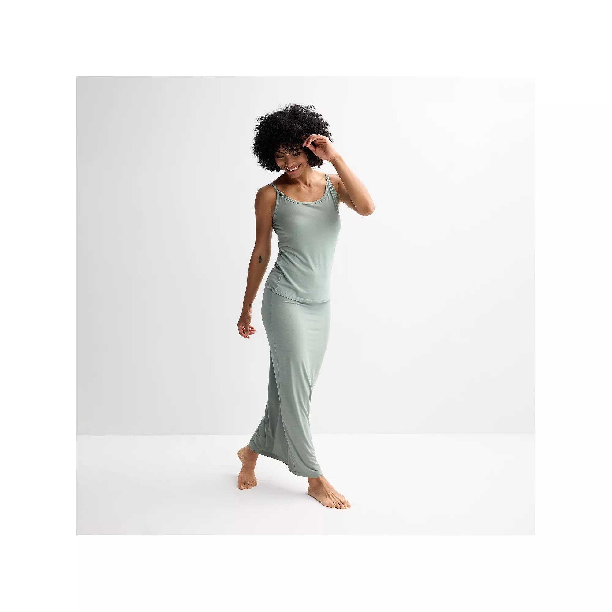 Women's Sonoma Goods For Life® Sleep Skirt, Size: XL, White Green Product Image