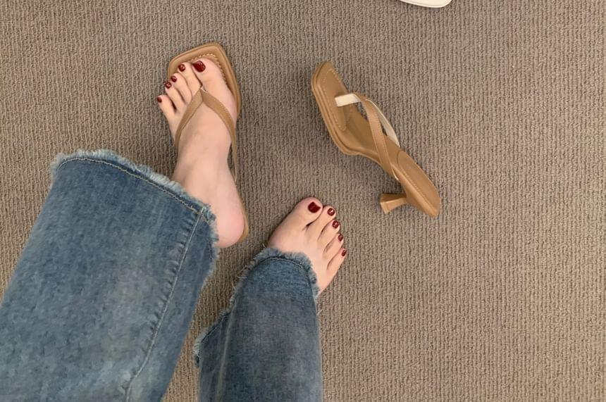 Kitten Heel Flip-Flops Product Image