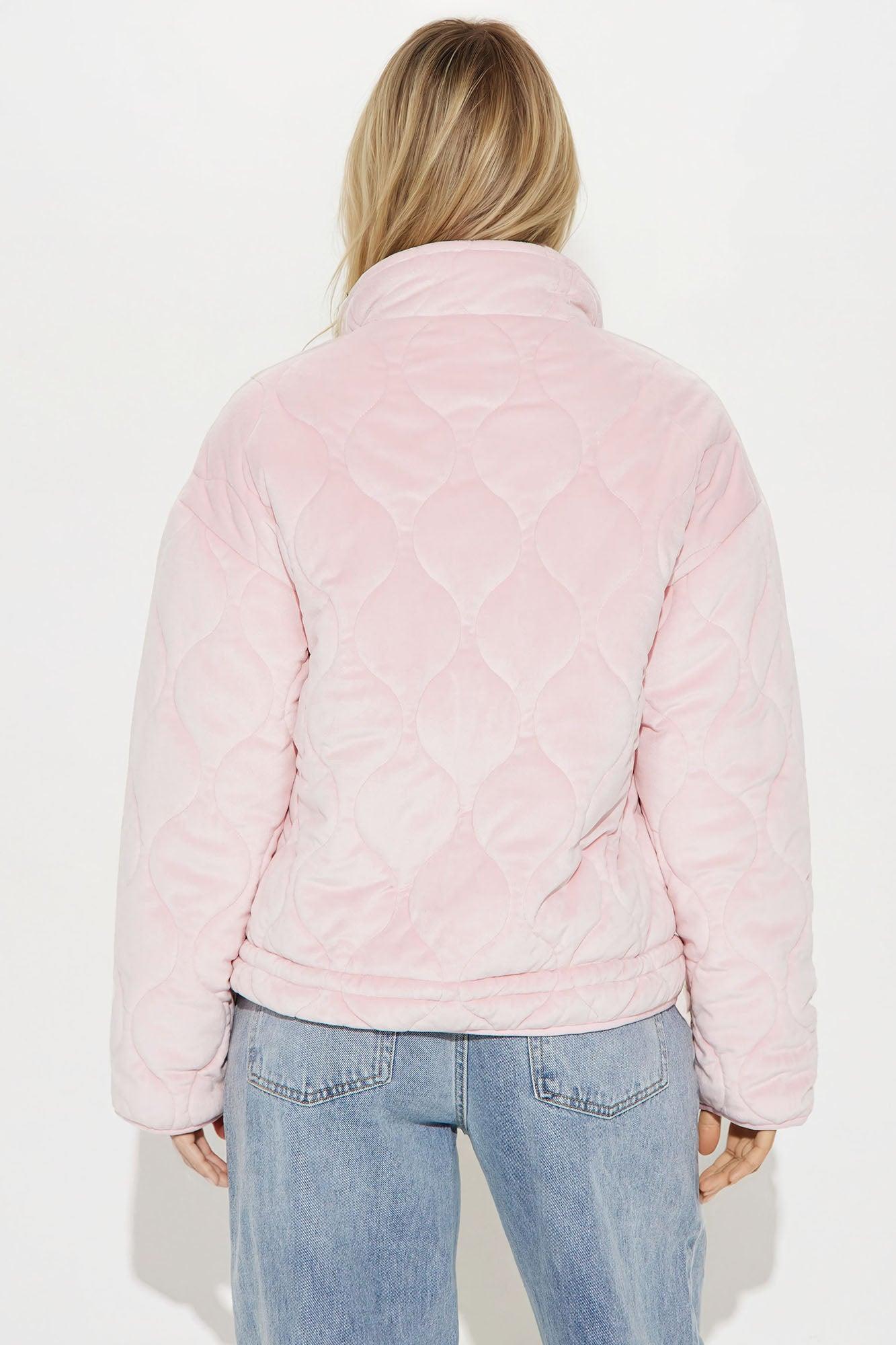 Ski Lift Lightweight Quilted Puffer Jacket - Pink Product Image