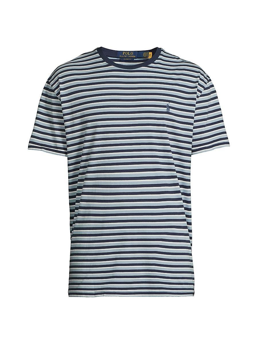 Mens Classic-Fit Striped Jersey T-Shirt Product Image
