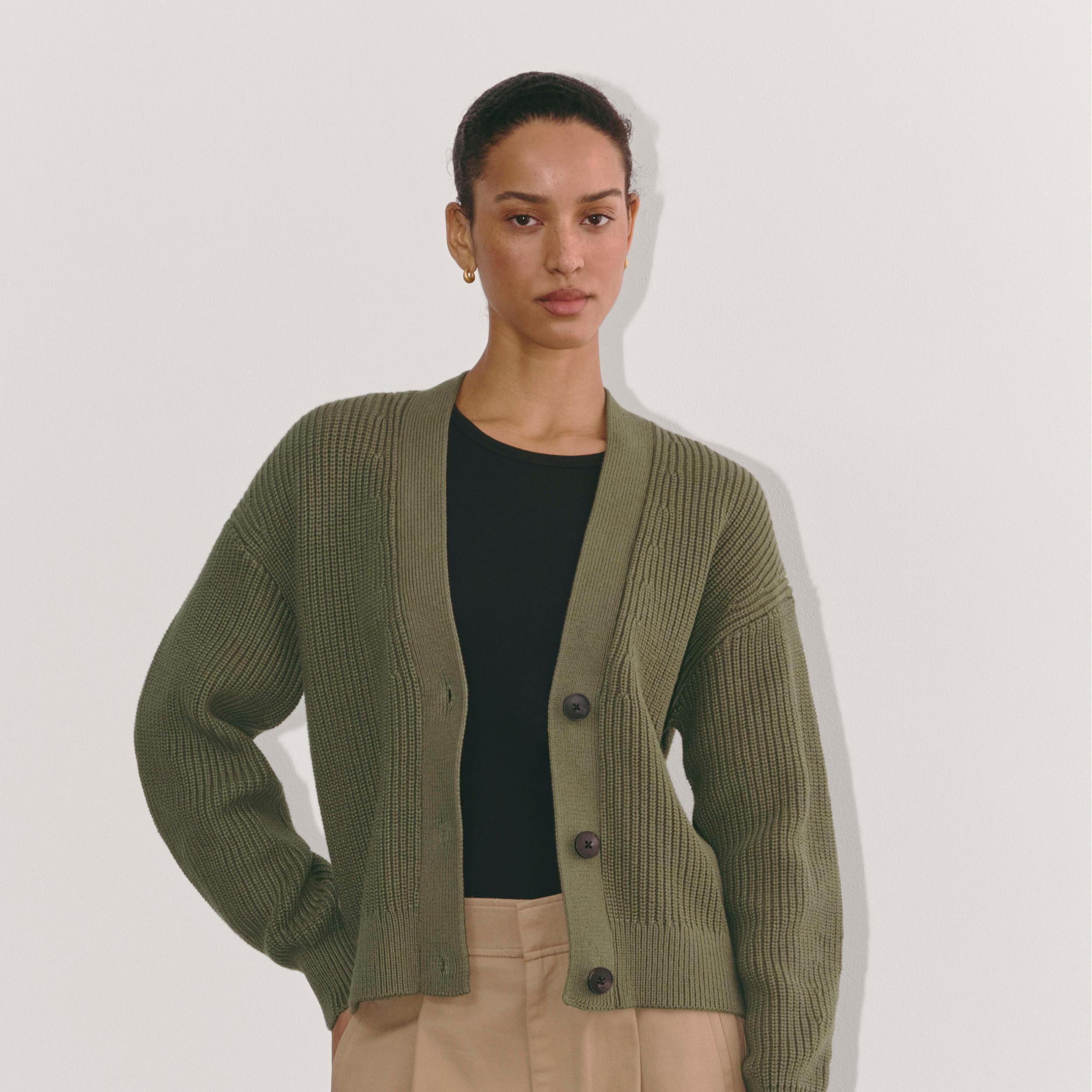 The Boxy Cardigan in Everyday Cotton Product Image