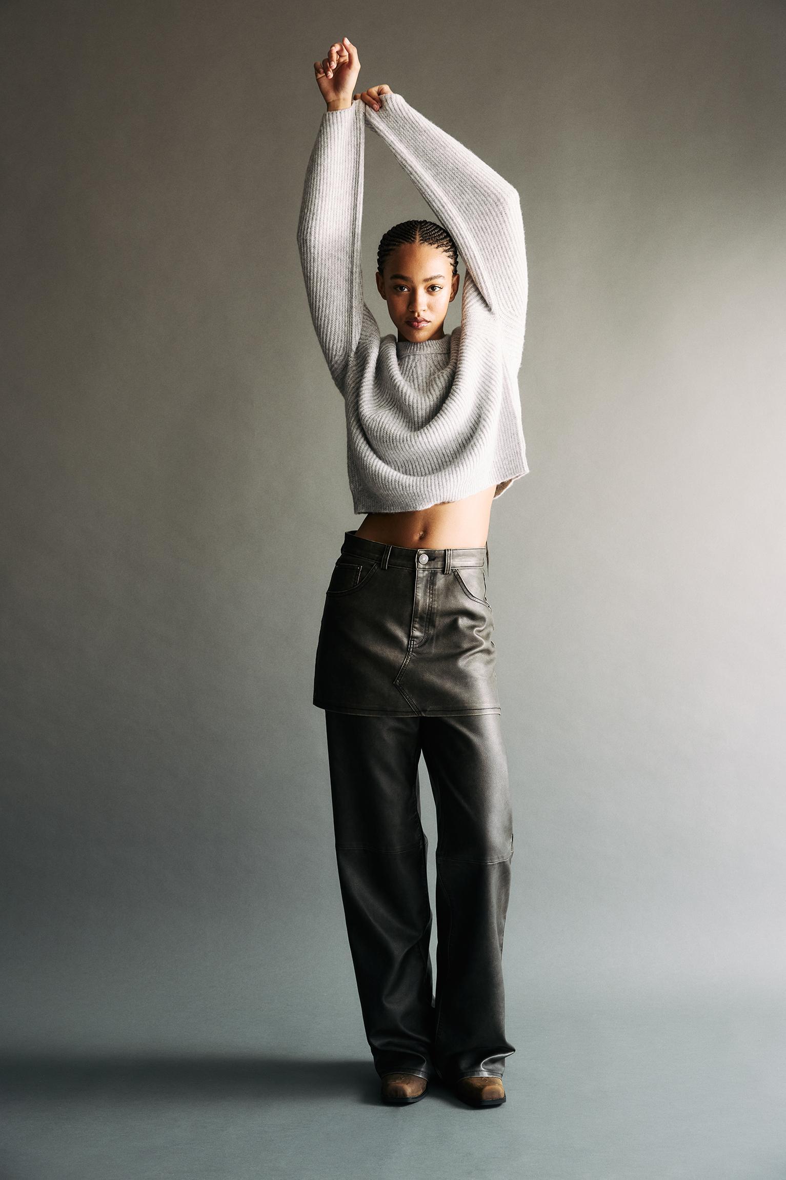 Soft purl knit sweater Product Image