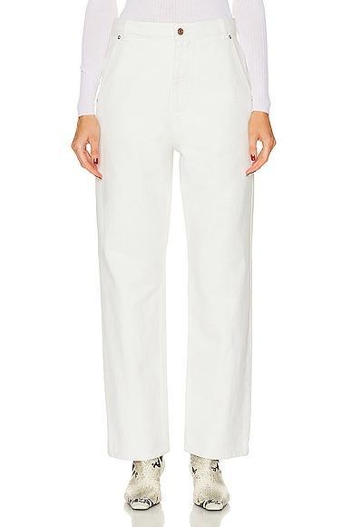 Bally Denim Straight Leg in Ivory Product Image