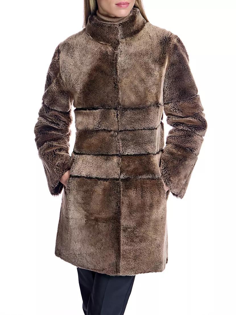 Dyed Shearling Reversible Coat Product Image