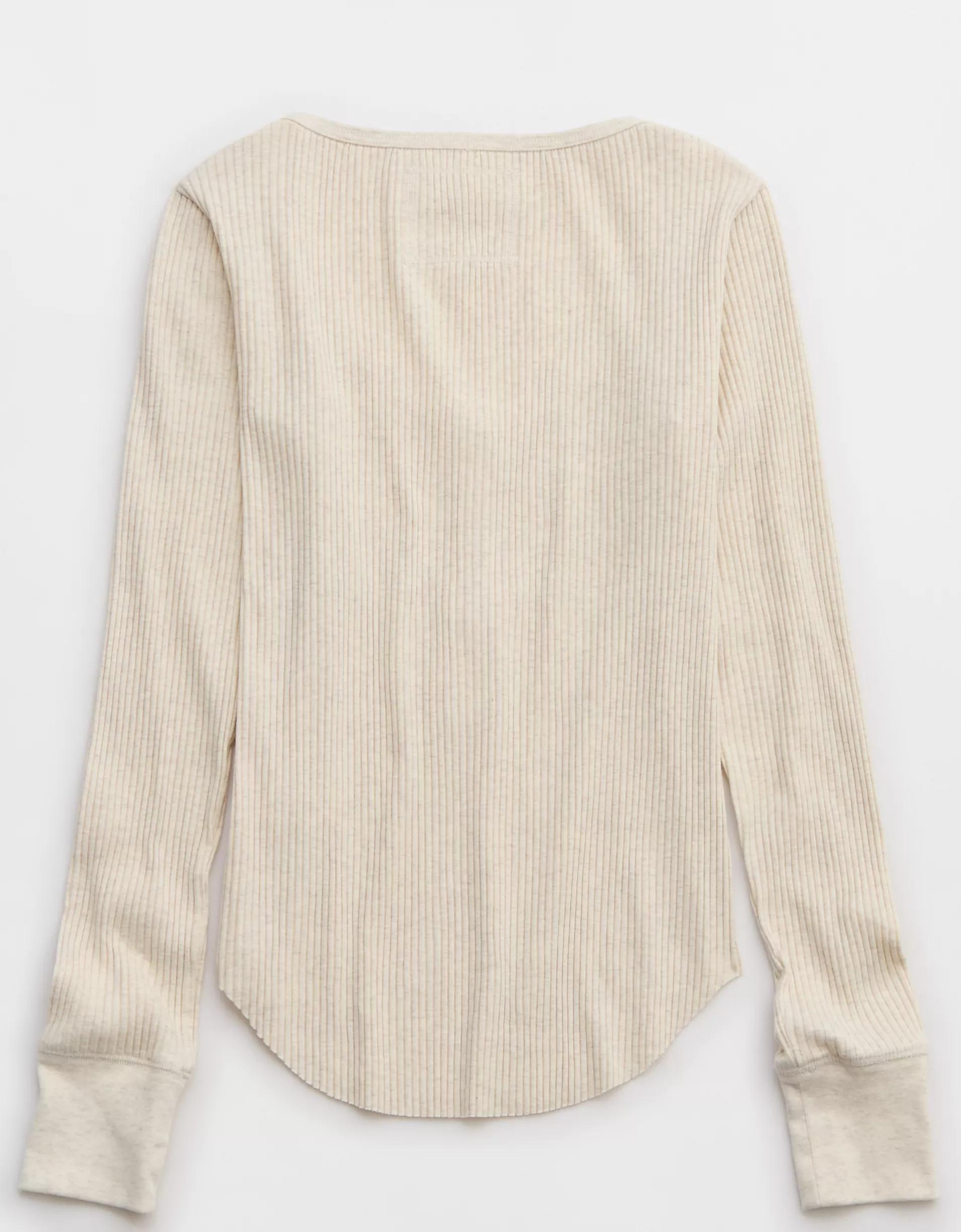 Aerie Essential Henley Layering T-Shirt Product Image