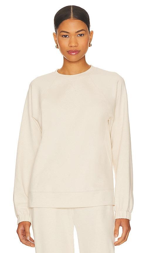 Eberjey Luxe Sweats - The Long Sweatshirt (Botanical Oat) Women's Sweatshirt Product Image