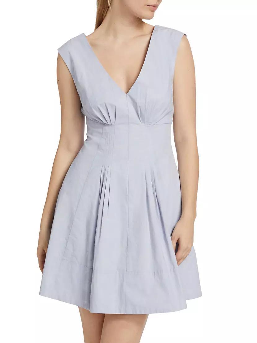 Concha Sleeveless V-Neck Minidress Product Image