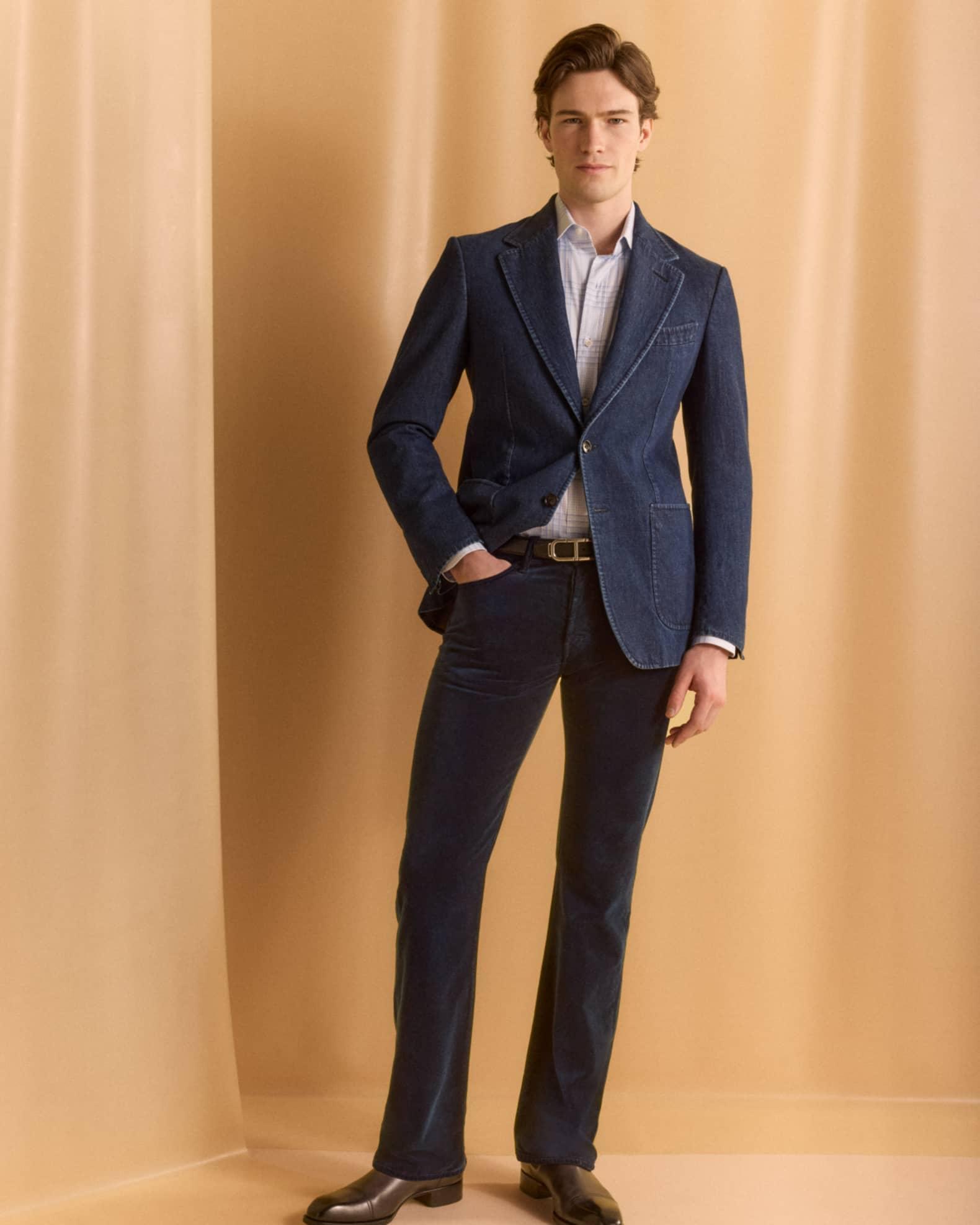 Men's Stretch-Twill Straight-Fit Pants Product Image