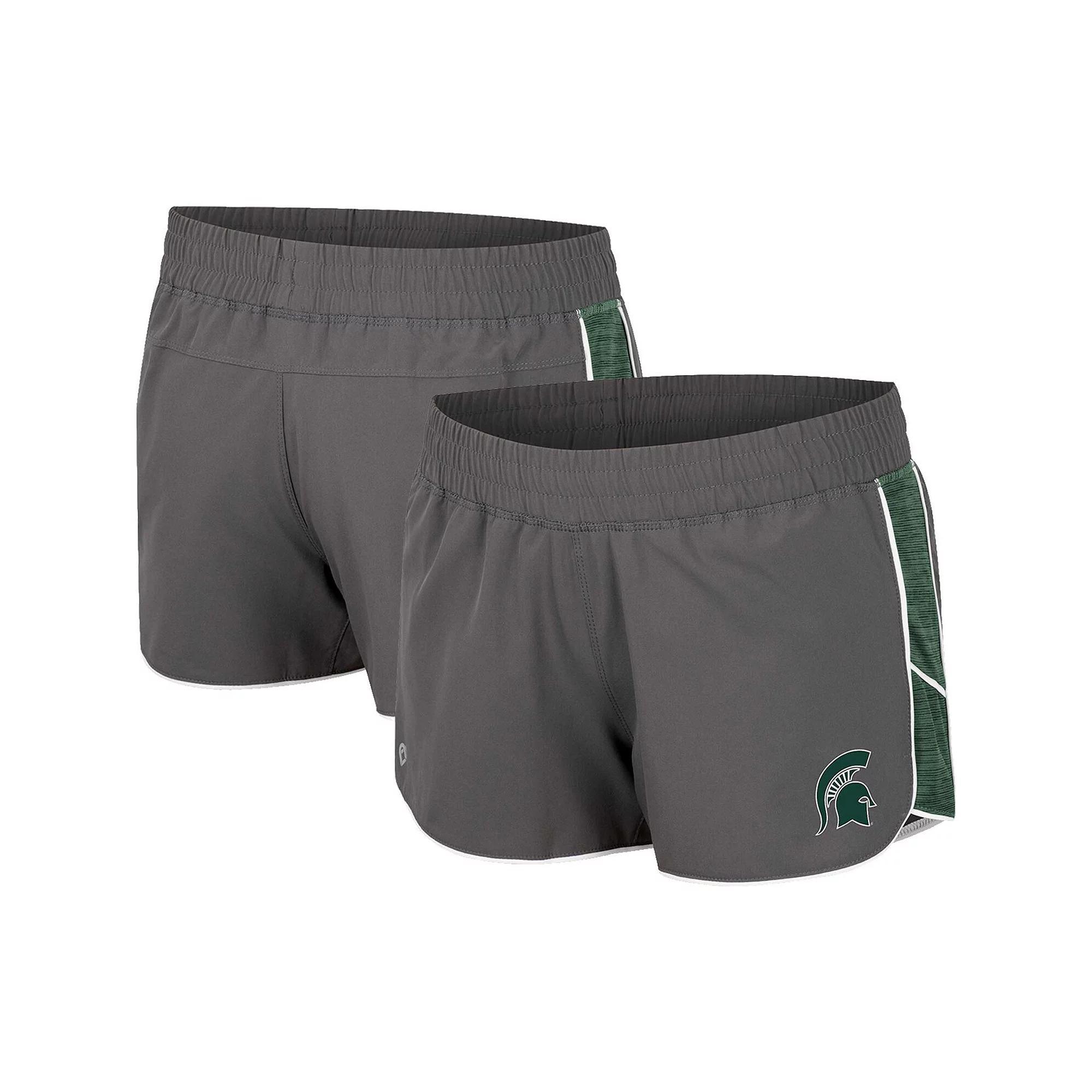 Womens Colosseum Gray Alabama Crimson Tide Pull The Switch Running Shorts Product Image