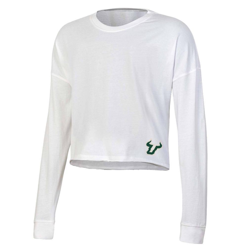 NCAA South Florida Bulls Women's White Long Sleeve T-Shirt Product Image