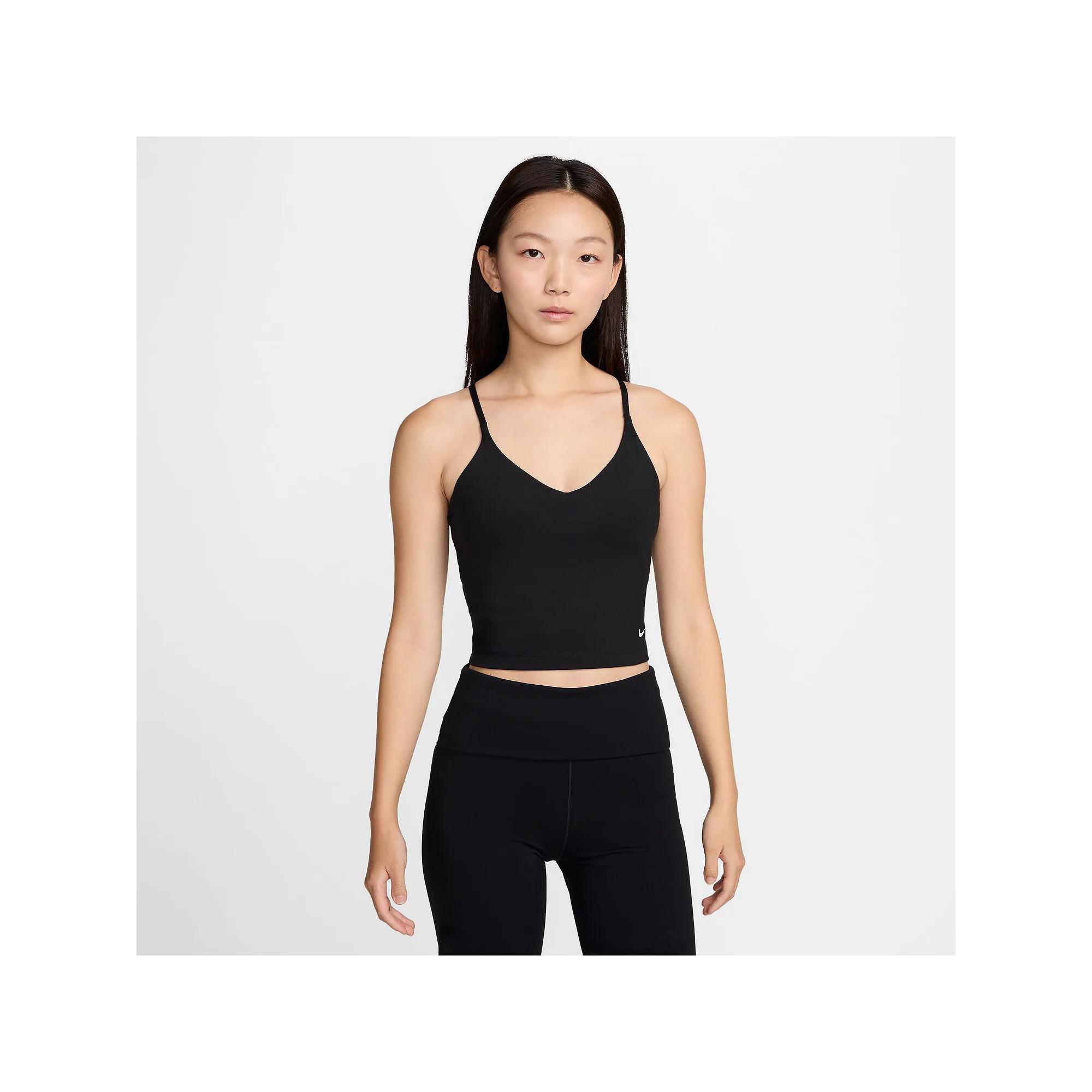 Women's Nike Indy Light Support Padded Sports Bra Tank Top, Size: Large, Black Product Image
