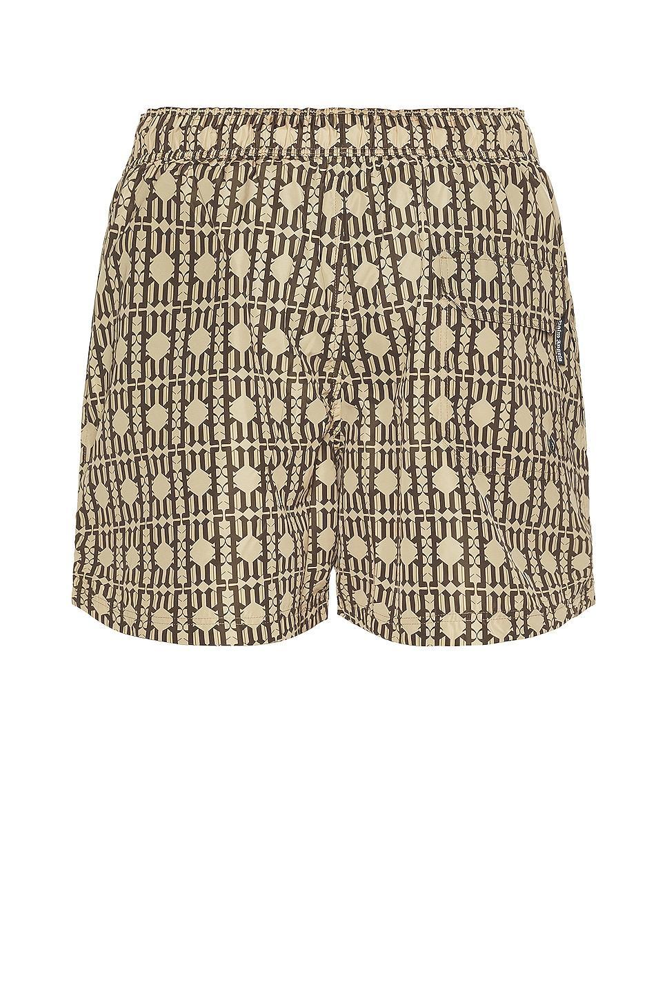 Palm Angels Swimshorts in Brown Product Image