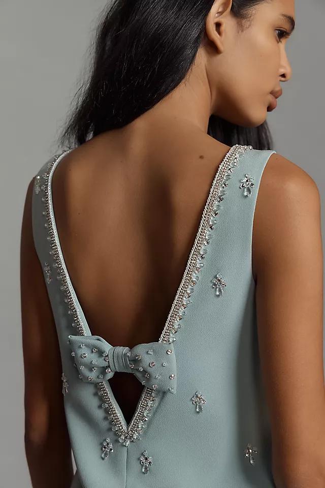 Atsu Crystal-Embellished Bow Mini Dress Product Image