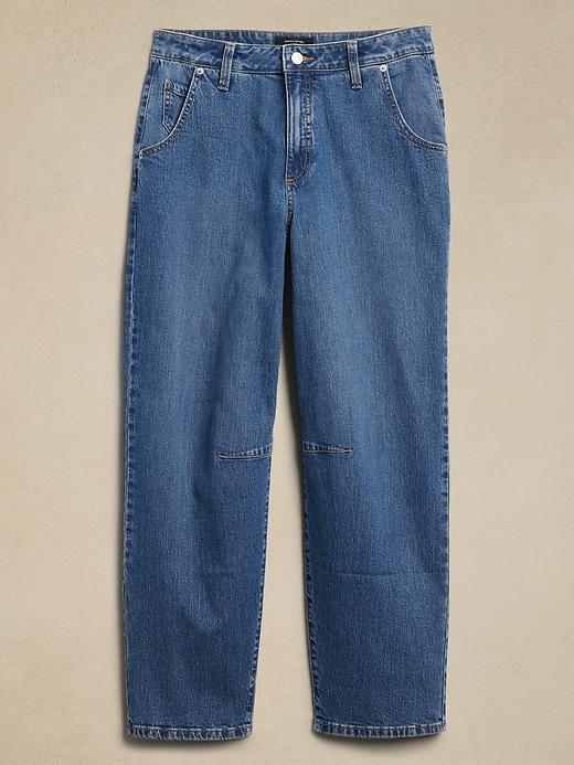 Mid-Rise Barrel Jean Product Image