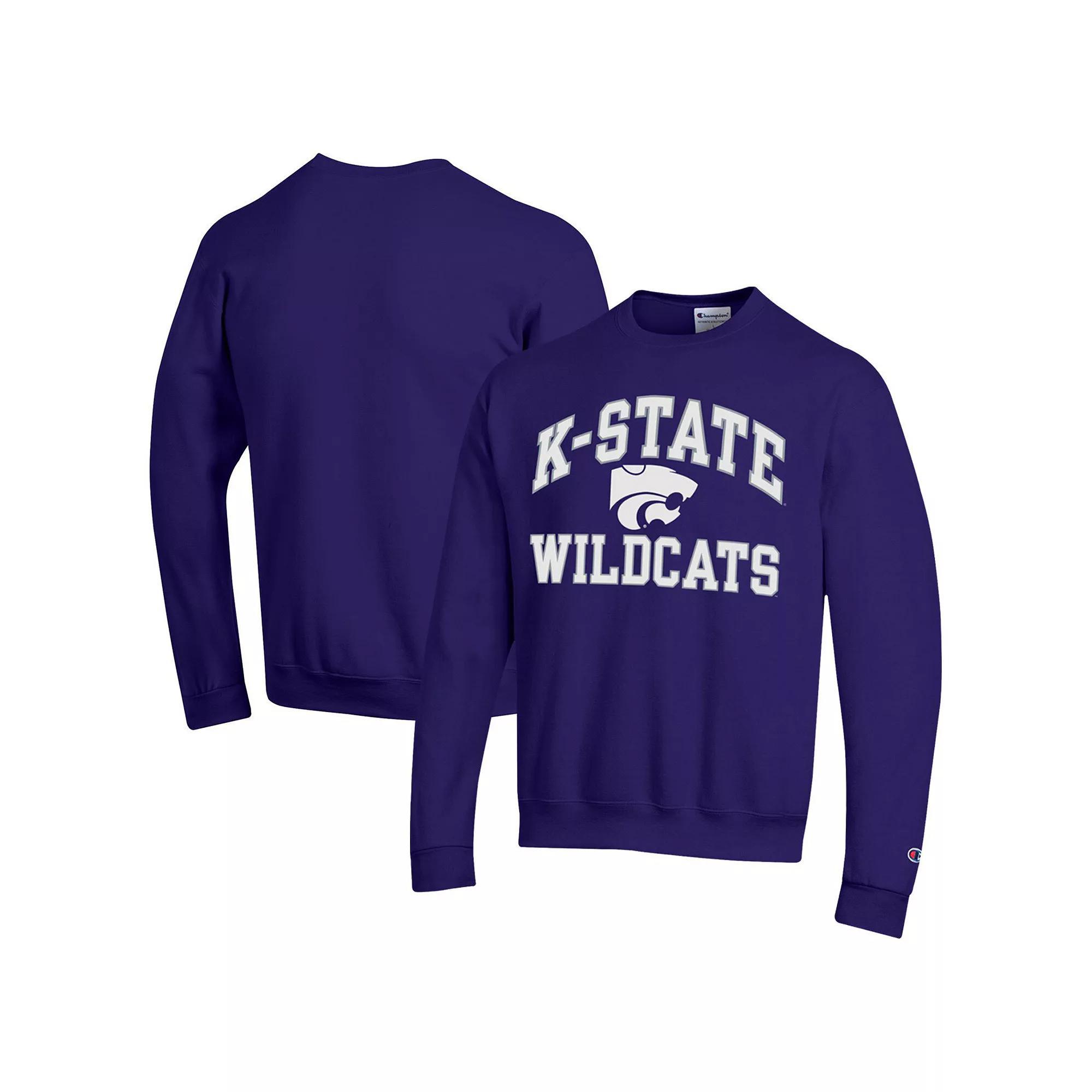 Men's Champion Purple Kansas State Wildcats High Motor Pullover Sweatshirt, Size: 2XL Product Image