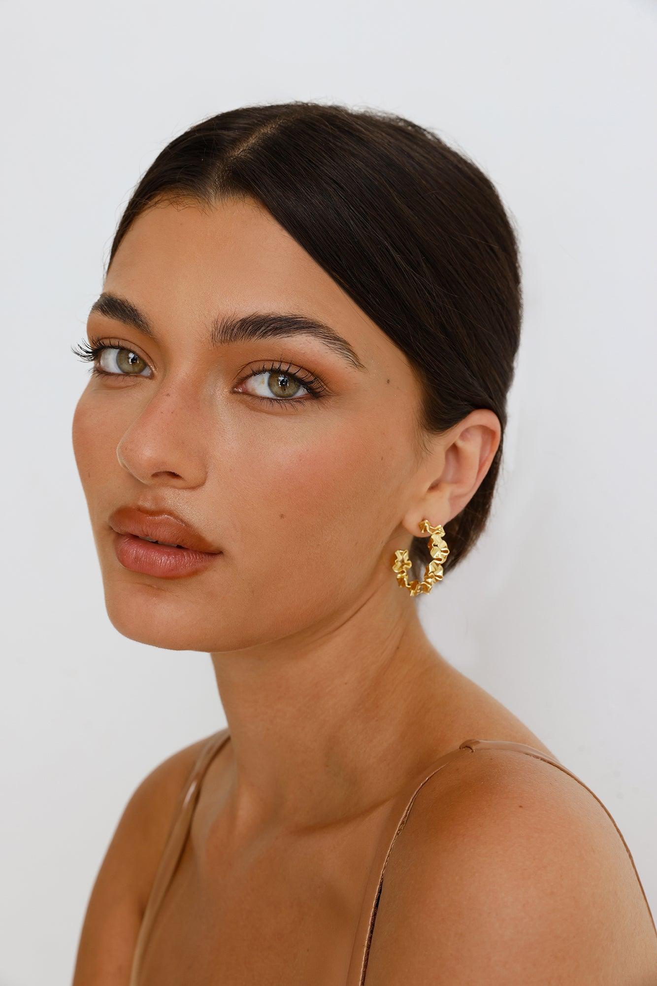 Sourced Luxury Earrings Gold Product Image