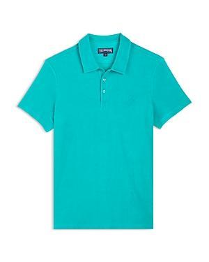 Mens Organic Terry Polo Shirt Product Image