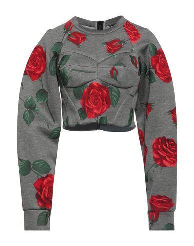 DOLCE & GABBANA Woman Sweatshirt Grey Size 14 Viscose Product Image