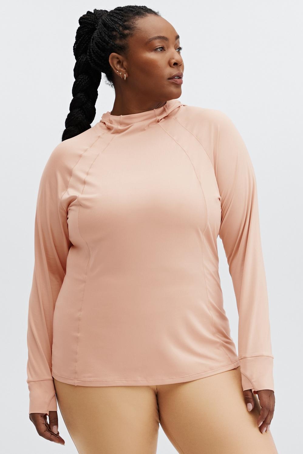 Fabletics Vada Hoodie Womens Birchwood plus Size 2X Product Image