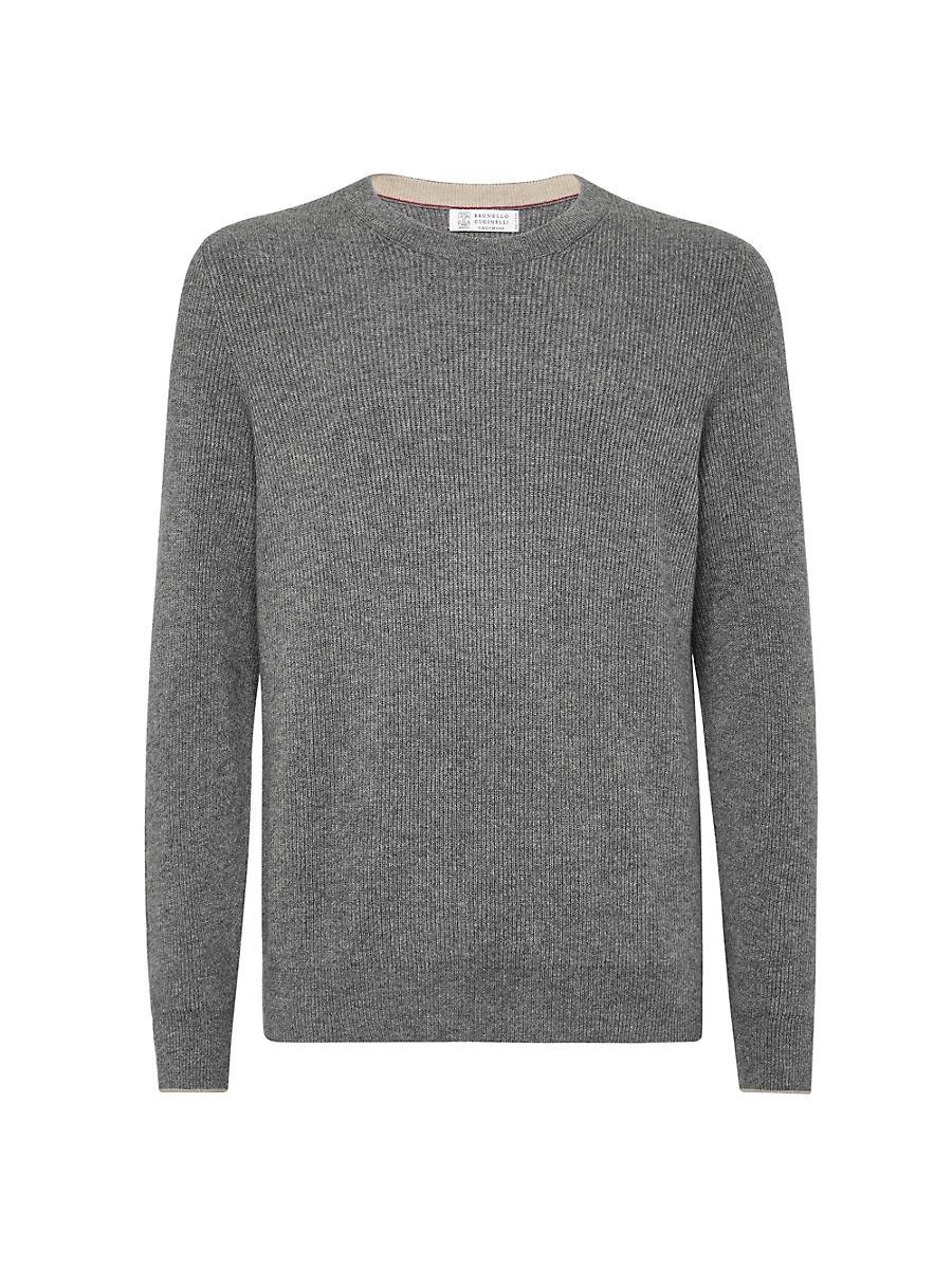 Mens Cashmere English Rib Sweater Product Image