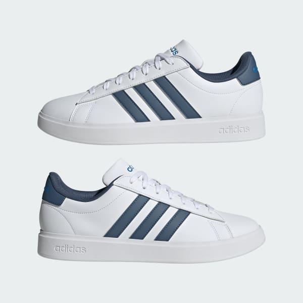 adidas Grand Court Shoes Cloud White 8 Mens Product Image