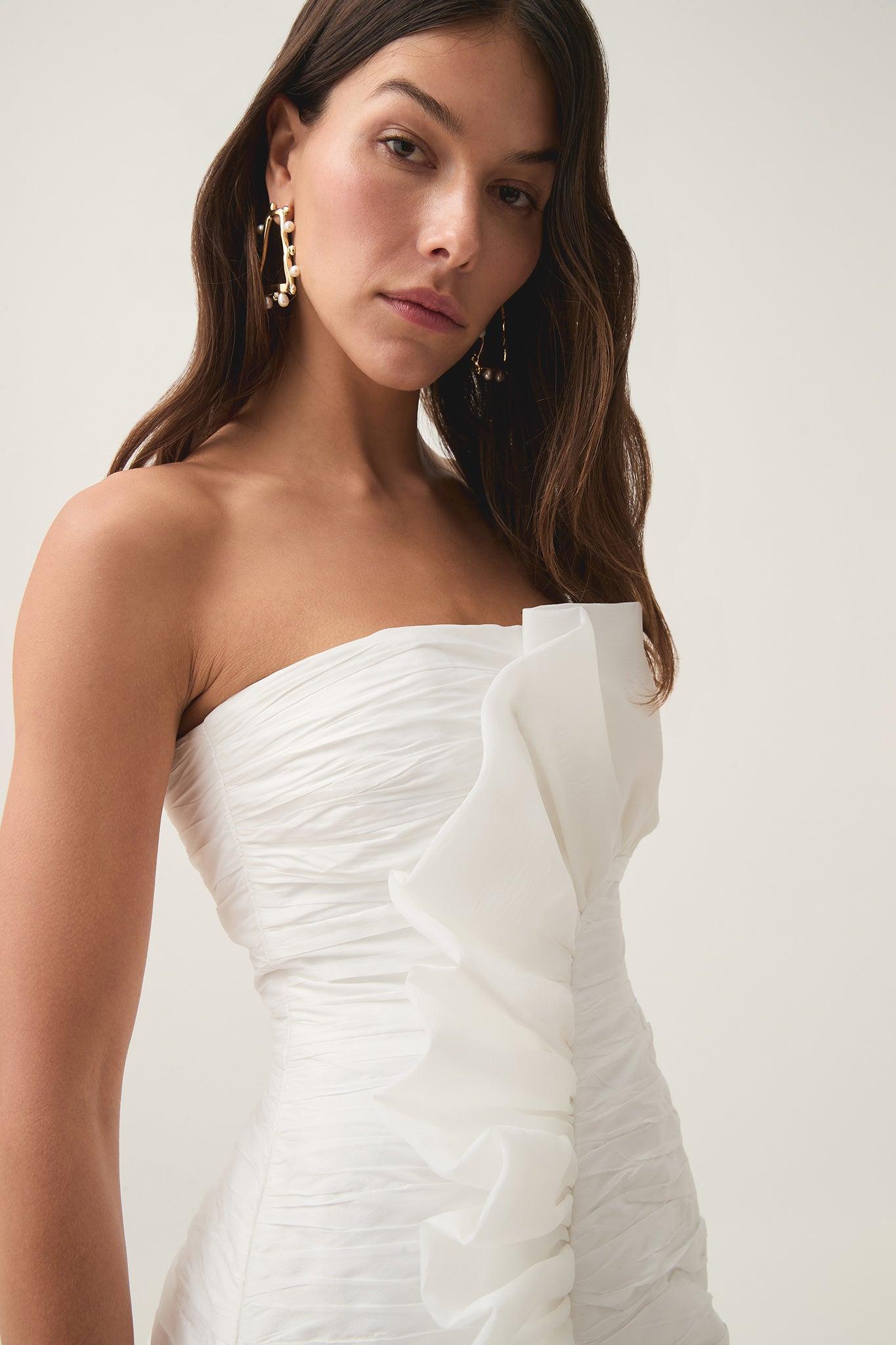 Telma Ruffle Mini Micro Dress Product Image