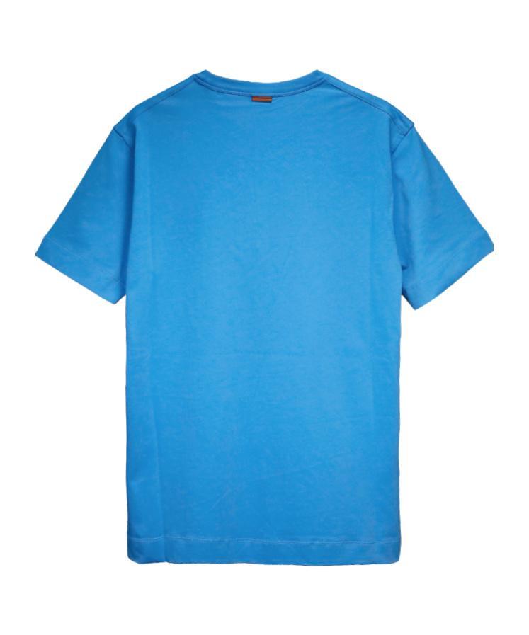 ZEGNA Short-sleeved T-shirt In Blue Product Image