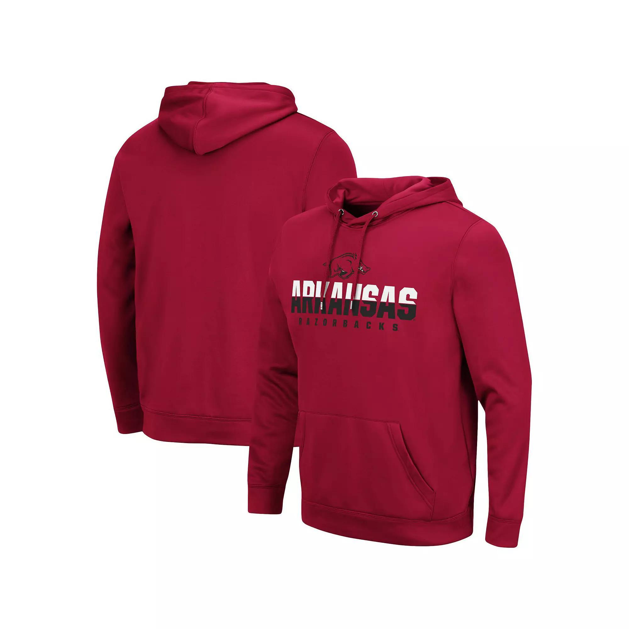 Men's Colosseum Cardinal Arkansas Razorbacks Lantern Pullover Hoodie, Size: XL, Red Product Image