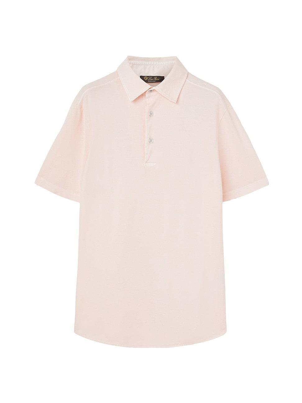 Mens Cotton Pique Polo Shirt Product Image