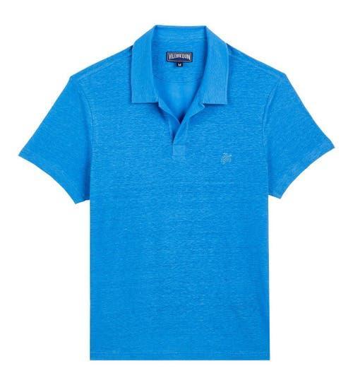 Mens Pyramid Linen Polo Shirt Product Image