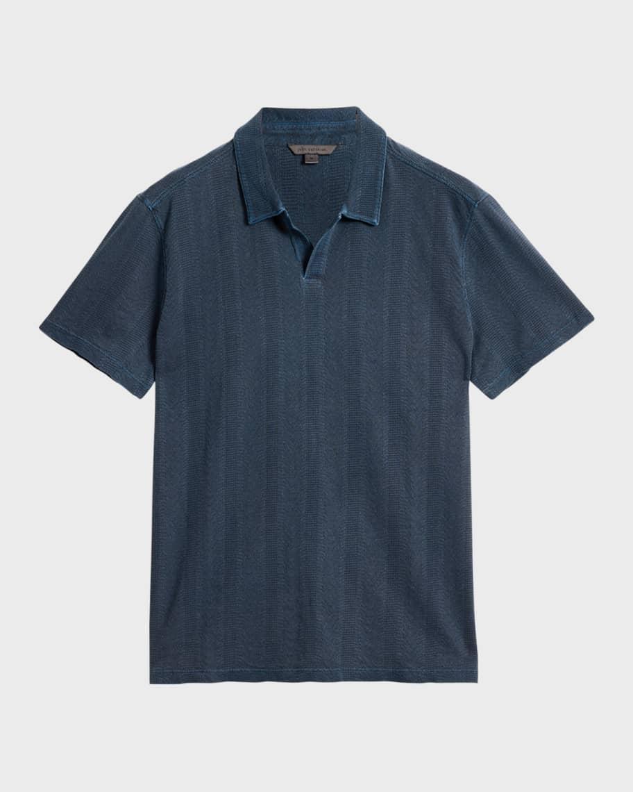 John Varvatos Zion Polo K6171F24 (Tarp Green) Men's Clothing Product Image