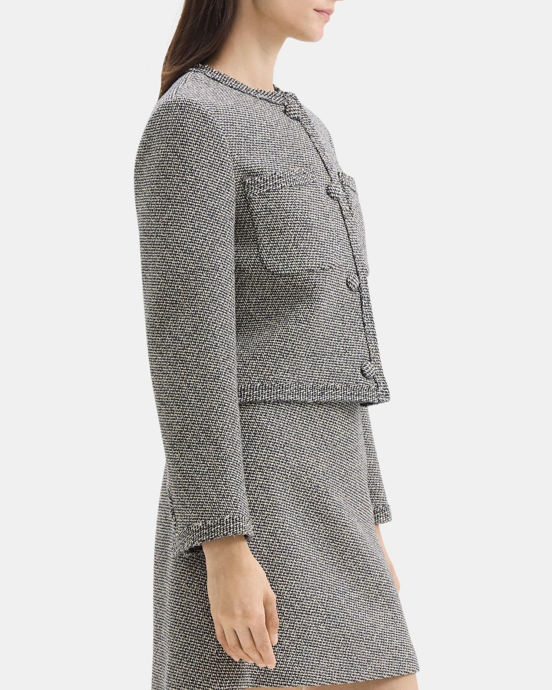 Cropped Jacket in Tweed Product Image