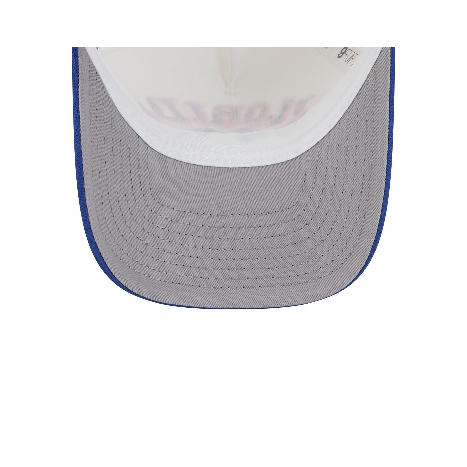 Florida Gators Chrome Arch 9FORTY M-Crown A-Frame Trucker Hat Male Product Image