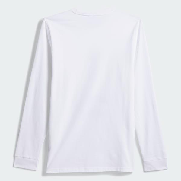 adidas Henry Jones Champ Long Sleeve Tee (Gender Neutral) White S Unisex Product Image
