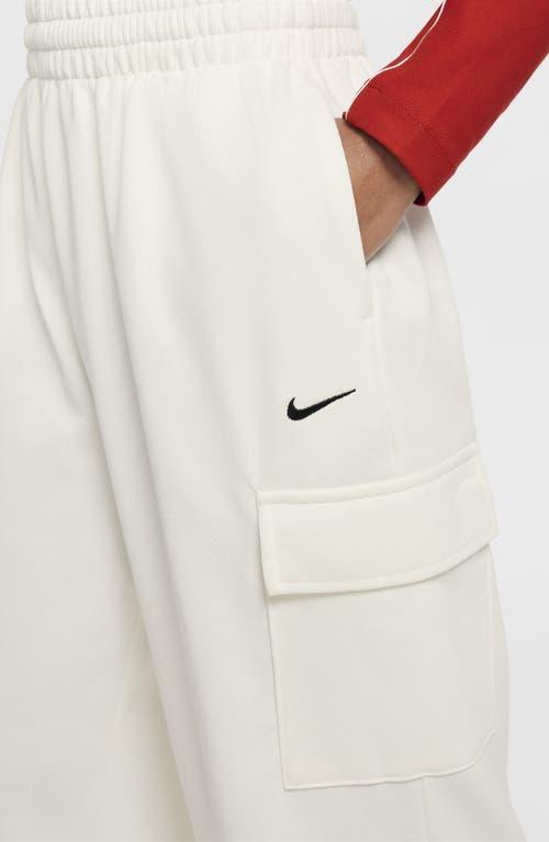 Nike Kids' Dri-FIT Oversize French Terry Cargo Sweatpants in Sail at Nordstrom, Size Xs Product Image