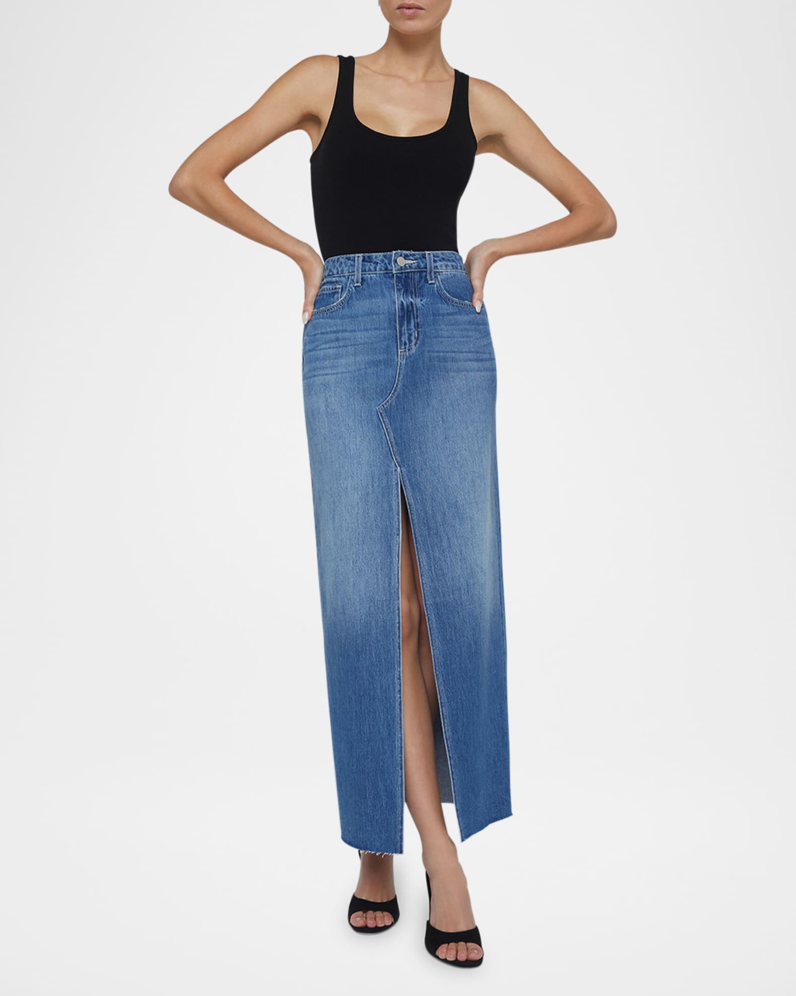Rysa Denim Maxi Skirt Product Image