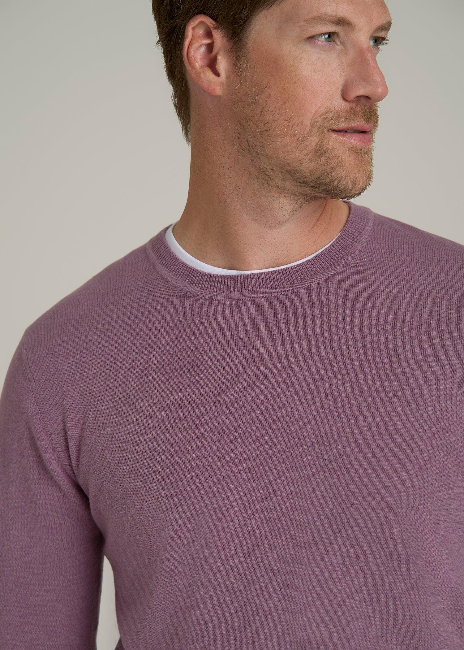 Everyday Crewneck Tall Men's Sweater in Grapeade Product Image