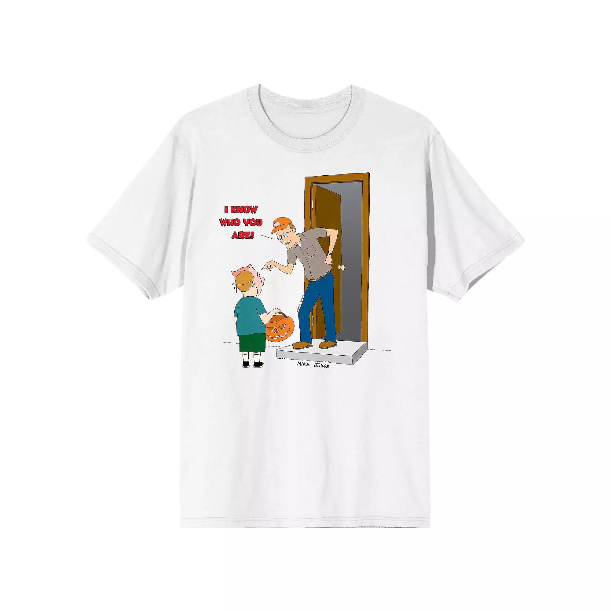 Men's King of The Hill Graphic Bobby Trick or Treat Graphic Tee, Size: XL, White Product Image