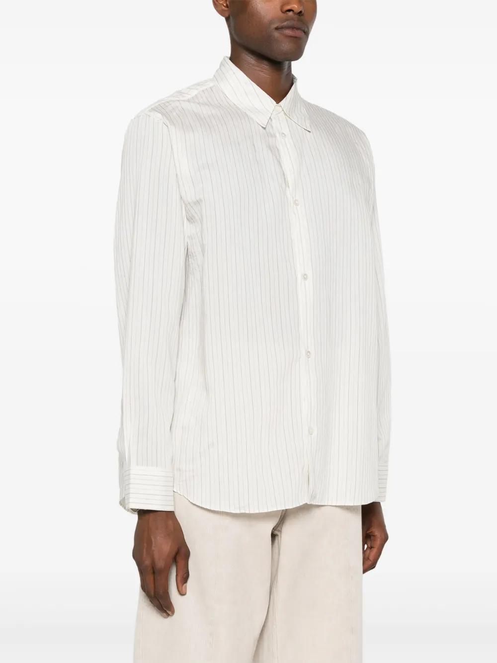 striped silk shirt Product Image