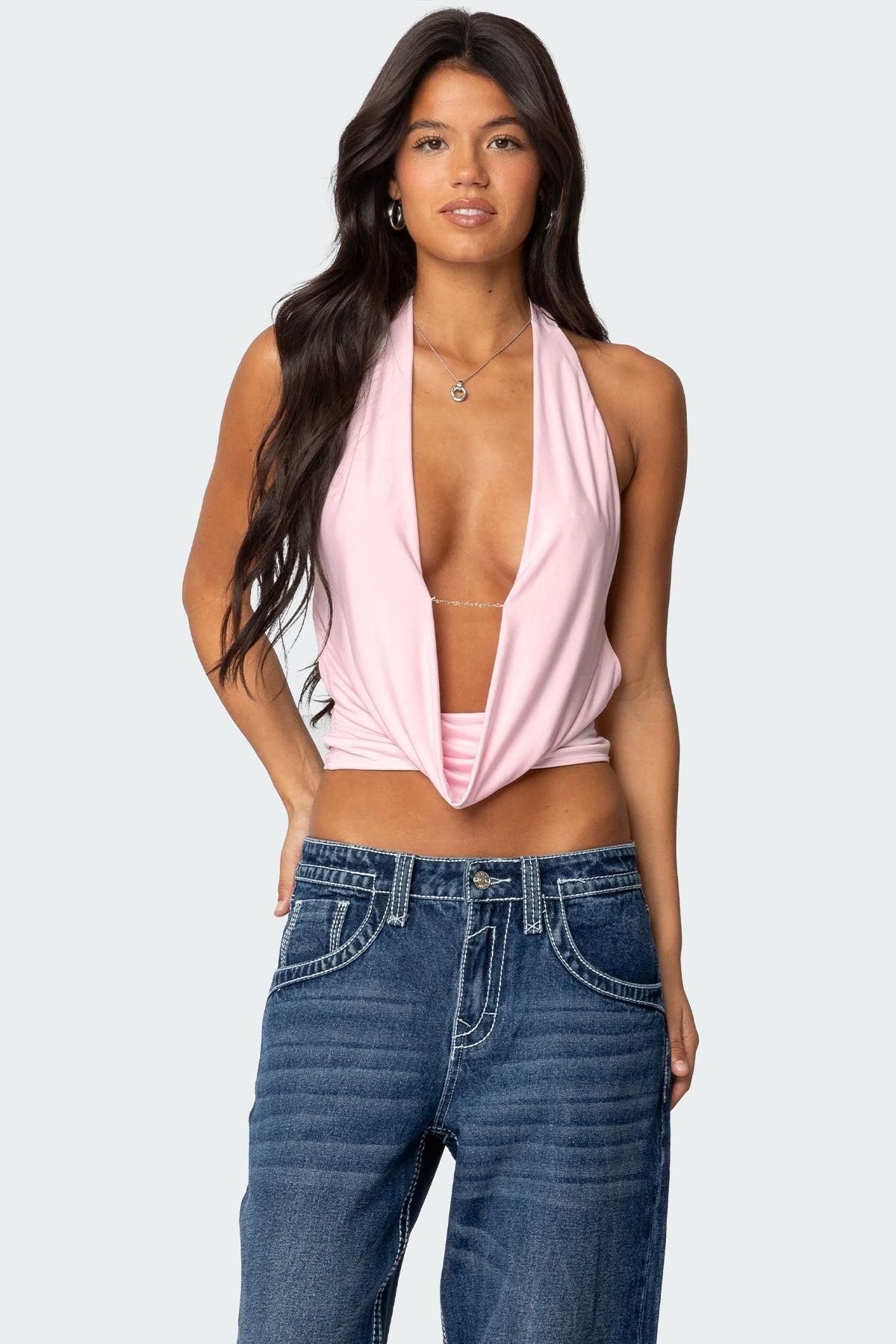 Contrast Stitch Low Rise Boyfriend Jeans Product Image