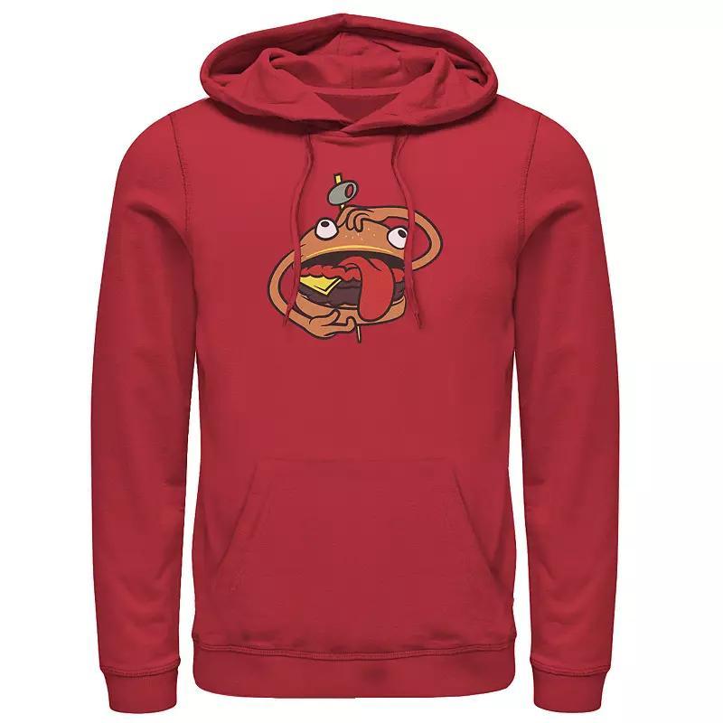 Men's Fortnite Durrr Burger Logo Hoodie, Size: XXL, Red Product Image