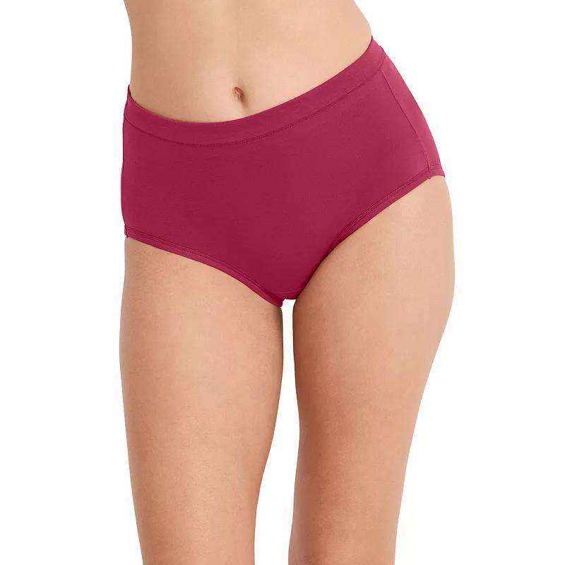 Womens Jockey Cotton Stretch Brief Panty 1556, Gray Grey Product Image